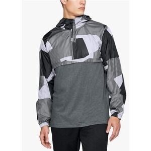 Under Armour Fitted Windbreaker Hooded Pullover Graphic Halfzip‎ Jacket M